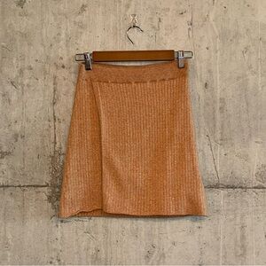 Free People Wrap Skirt Ribbed Knit